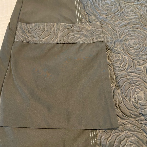 Black Rose embossed if (Individually Fashioned) Toronto designer A-line dress - Picture 5 of 11